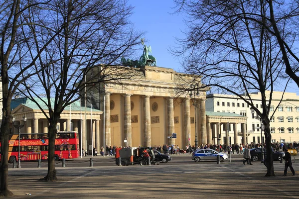 Das Brandenburger Tor Pariser Platz Berlin — Stockfoto