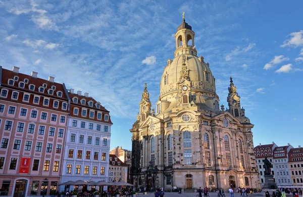 Frauenkirche Dresden Evening Light — Stok fotoğraf