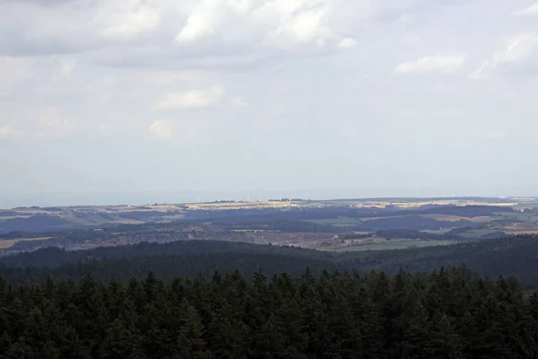 Άποψη Πάνω Από Wald Warsteiner Στο Haarstrang — Φωτογραφία Αρχείου