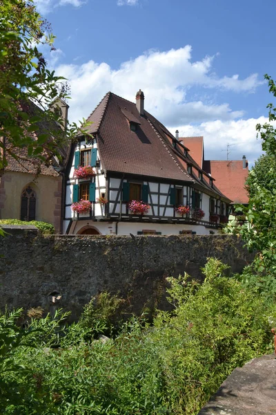 Altes Holzhaus Dorf — Stockfoto