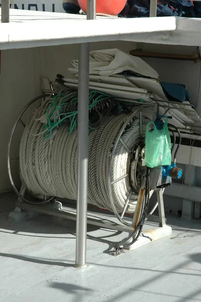 Espagne Carboneras Bateaux Pêche Nets Pêche — Photo