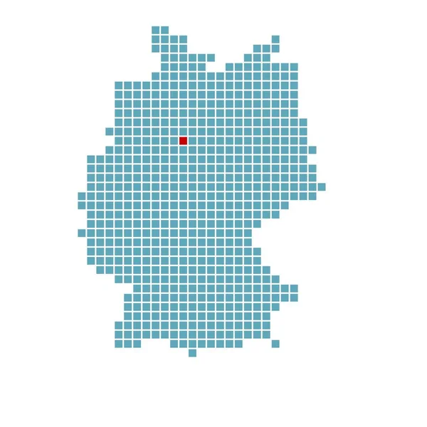 Hannover Germany Map Germany Location City Location Marking Position — стоковое фото