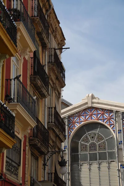 Fachada Casa Valencia Espanha — Fotografia de Stock