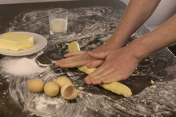 Preparación Masa Para Cocción — Foto de Stock