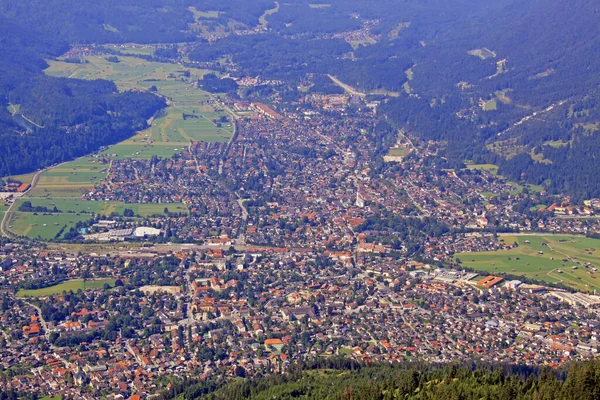 Vista Garmisch Partenkirchen — Fotografia de Stock