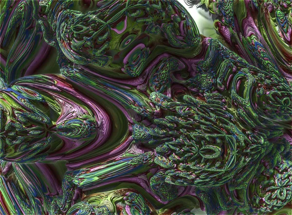 Beelden Van Driedimensionale Fractals — Stockfoto