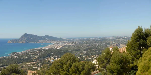 Altea Albir Benidorm 全景图像 — 图库照片