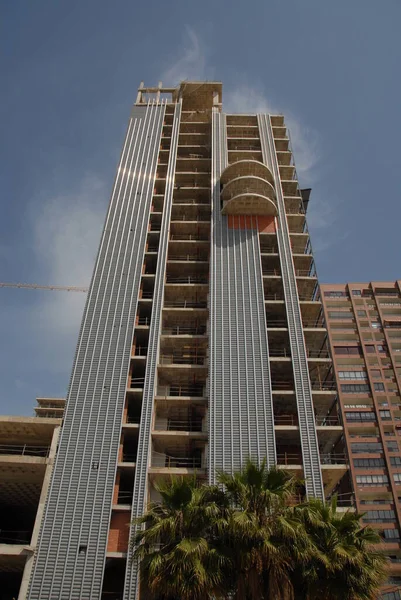 Španělsko Benidorm House Facades — Stock fotografie