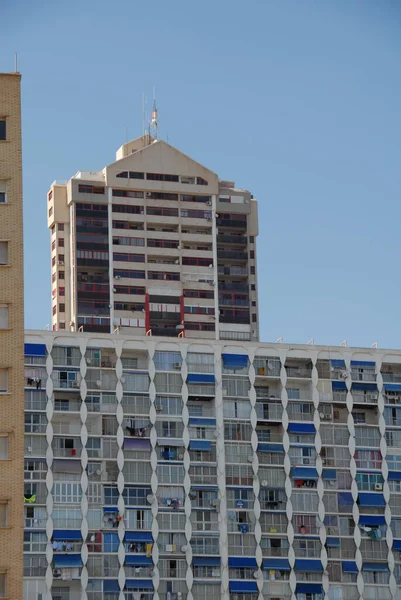 Spain Benidorm House Facades — Stock Photo, Image