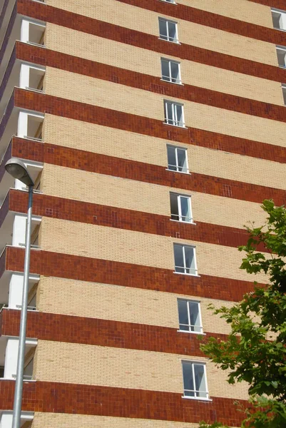 Hiszpania Benidorm House Facades — Zdjęcie stockowe