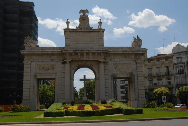 Spanje Valencia Huis Facades — Stockfoto