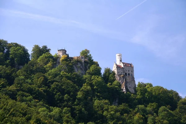 Blick Auf Den Turm Der Burg Der Tschechischen Republik — Stockfoto