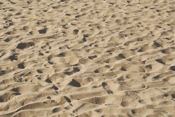 Ισπανια Ίχνη Στην Άμμο — Φωτογραφία Αρχείου