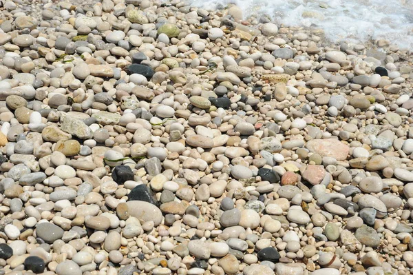 Πέτρες Στην Παραλία Πέτρες Και Βότσαλα — Φωτογραφία Αρχείου