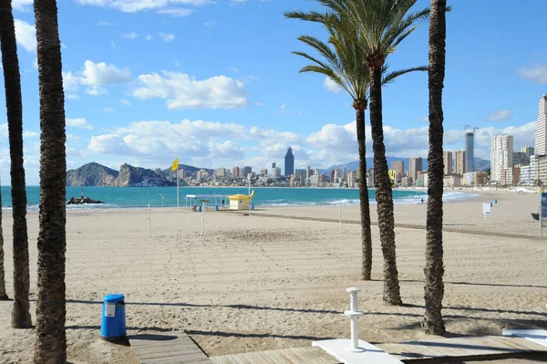 España Benidorm Costa Blanca Casa Fassaden — Foto de Stock