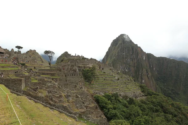 Machu Picchu Πόλη Inca Στα Σύννεφα — Φωτογραφία Αρχείου