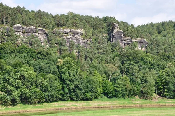 Spa Város Rathen Németországban — Stock Fotó