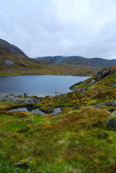 Noruega Sobre Paisagem Natural Fundo — Fotografia de Stock