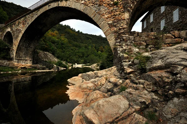 Híres Híd Frankteichben Pont Gua — Stock Fotó