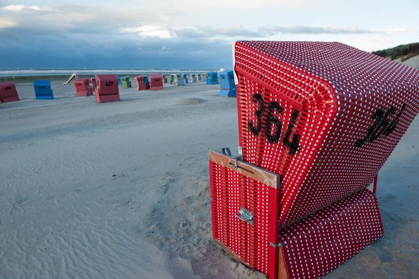 Beach Baskets Sea Daytime — Stock Photo, Image