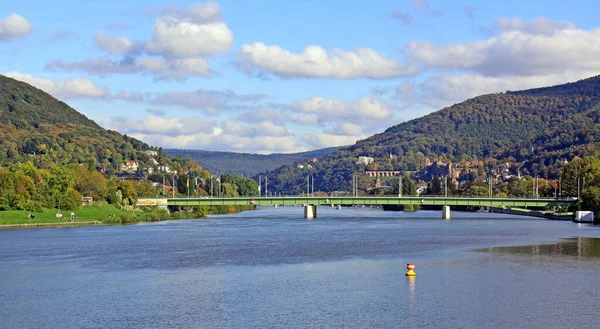 Blick Auf Die Ernst Walz Brücke Heidelberg — Stockfoto