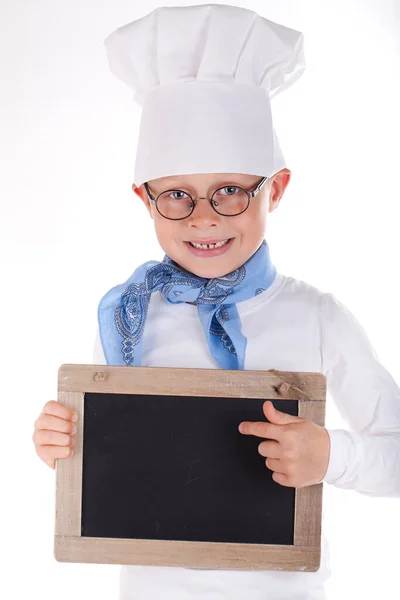 Koken Met Menukaart — Stockfoto