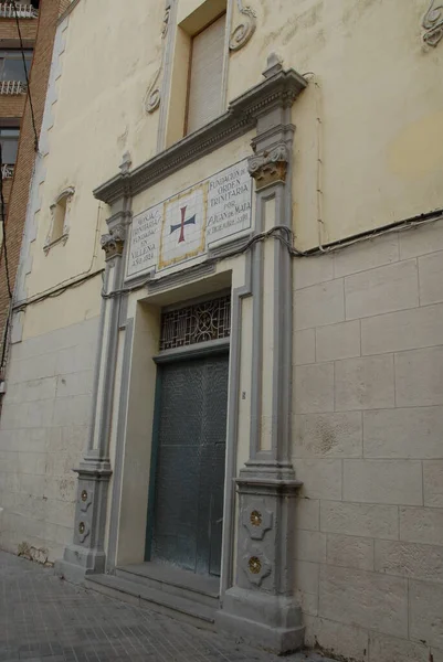 Espanha Villena Fassaden Door Tor — Fotografia de Stock