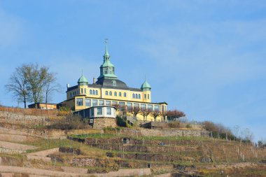 Spitzhaus and Bismarck Tower in Radebeul. clipart