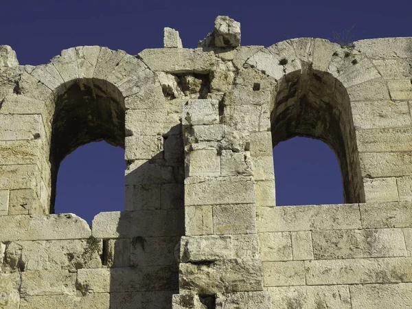 Atina Yunanistan Başkentidir Aynı Zamanda Antik Yunan Kalbindeydi Güçlü Bir — Stok fotoğraf