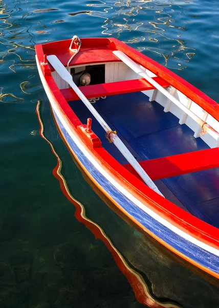 Barca Remi Colorata Acqua — Foto Stock