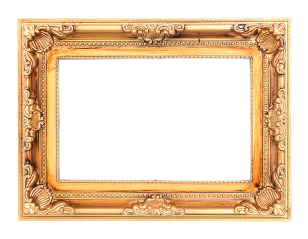 Antique Picture Frame Isolated White Background — Stock Photo, Image