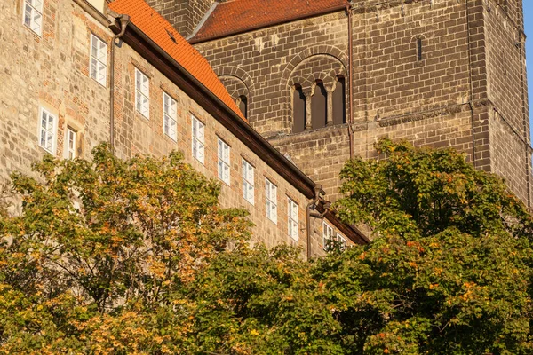 Vista Iglesia Colegiata Quedlinburg — Foto de Stock