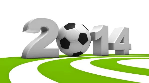 Representação Abstrata Copa Mundo Fifa 2014 Como Rendering — Fotografia de Stock