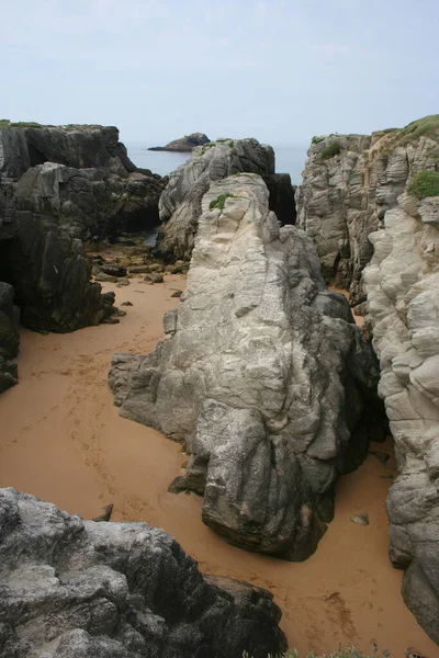 Rugged Rocks Brittany — Stock Photo, Image