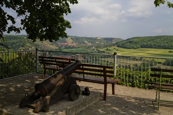 Krajina Vinicemi Obdělávaná Krajina — Stock fotografie