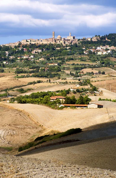 Town Square Volterra — Stock Photo, Image