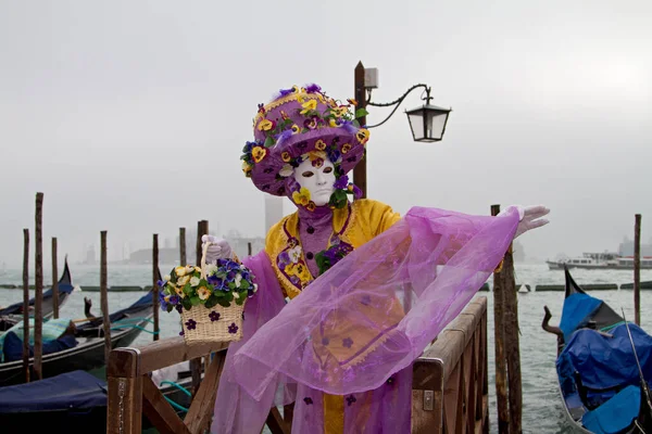 Maškarní Karneval Benátkách Kostýmy Reklamní Maska — Stock fotografie
