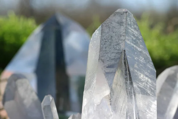 Bergkristall Cristal Roca Piedra Curativa Para Mayor Claridad Vitalidad —  Fotos de Stock