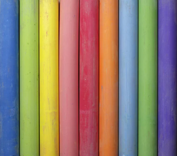 Crayons Couleur Sur Fond Bois — Photo