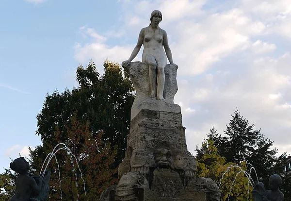 Fairytale Fountain Frankfurt — стокове фото