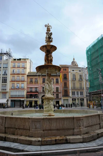 Urban Layers Malaga Spain Facade — стокове фото