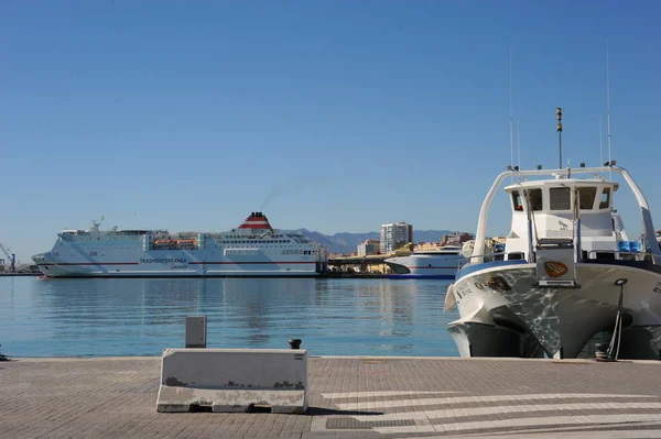 Malaga Spain Port Mediterranean — стоковое фото