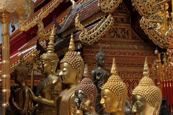 Wat Phra Nın Mimarisi Doi Suthep Tapınağı Tayland Kuzeyindeki Chiang — Stok fotoğraf