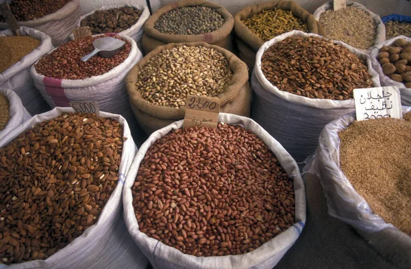 Comida Comida Souq Mercado Cidade Velha Medina Sousse Mar Mediterrâneo — Fotografia de Stock