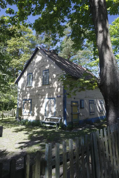 Avrupa Doğu Avrupa Baltikom Latvia Ostga Jurmala Holzhaus Wald — Stok fotoğraf