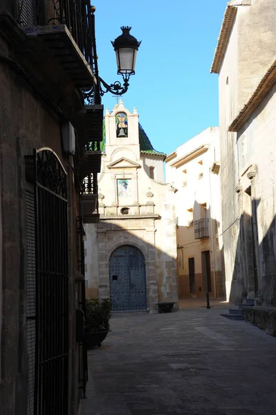 Village Street Teulada Spanje — Stockfoto
