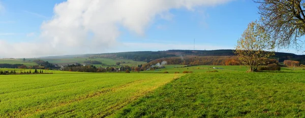 Dolina Moselle Jesieni Panorama — Zdjęcie stockowe