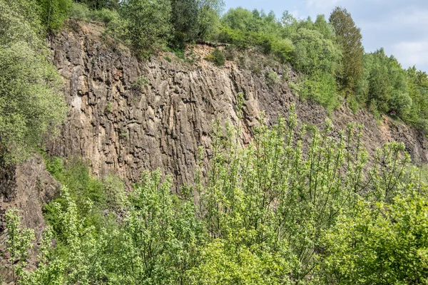 Pendenza Della Montagna Roccia Basaltica — Foto Stock