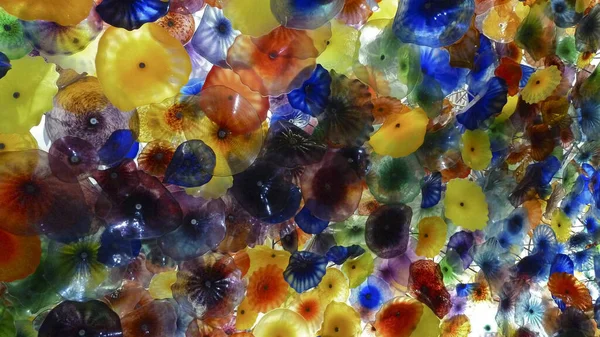 Abstrakte Aquarell Hintergrund Mit Bunten Blumen — Stockfoto