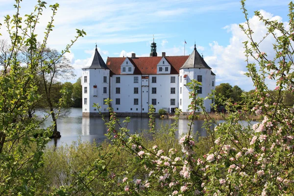 Malebný Pohled Majestátní Středověkou Hradní Architekturu — Stock fotografie